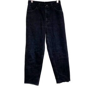 Vintage Gitano 10 average black‎ raw hem Mom jeans